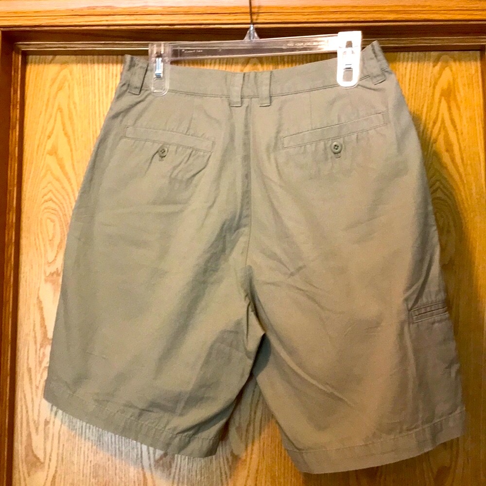 Tour Collection 32 x 8.75” khaki woven cotton 90s vintage Y2K golf shorts EUC